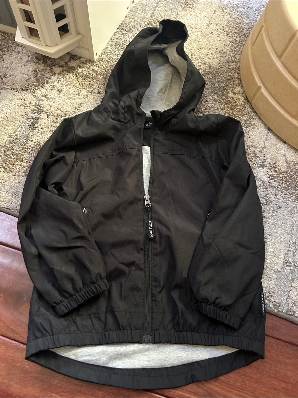 Little Bipsy Black Hooded Rain Jacket
